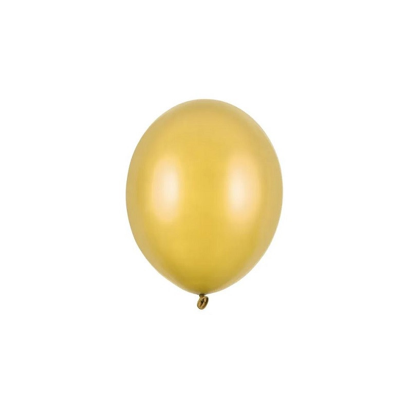 Balony Strong 30cm Metallic Gold 10szt/op 18609