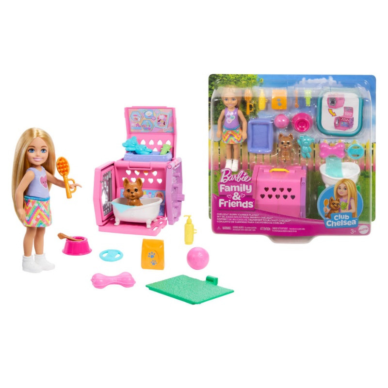 Barbie Chelsea transporter dla pieska JDF89
