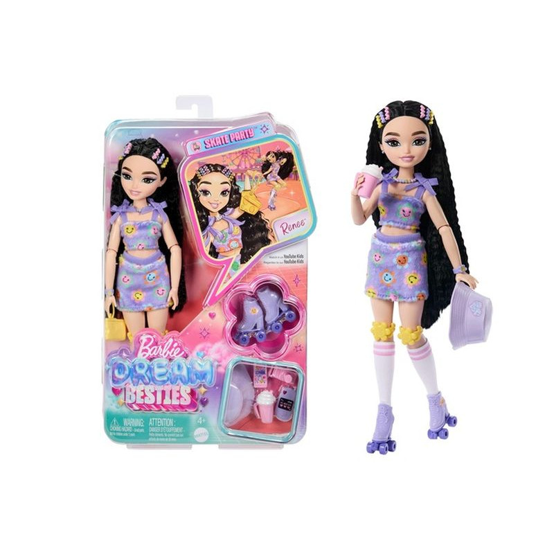 Barbie DreamBesties Renee na wrotkach JFX99