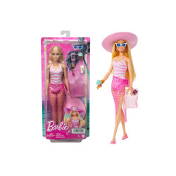 Barbie Dzień na plaży lalka + akcesoria HPL73