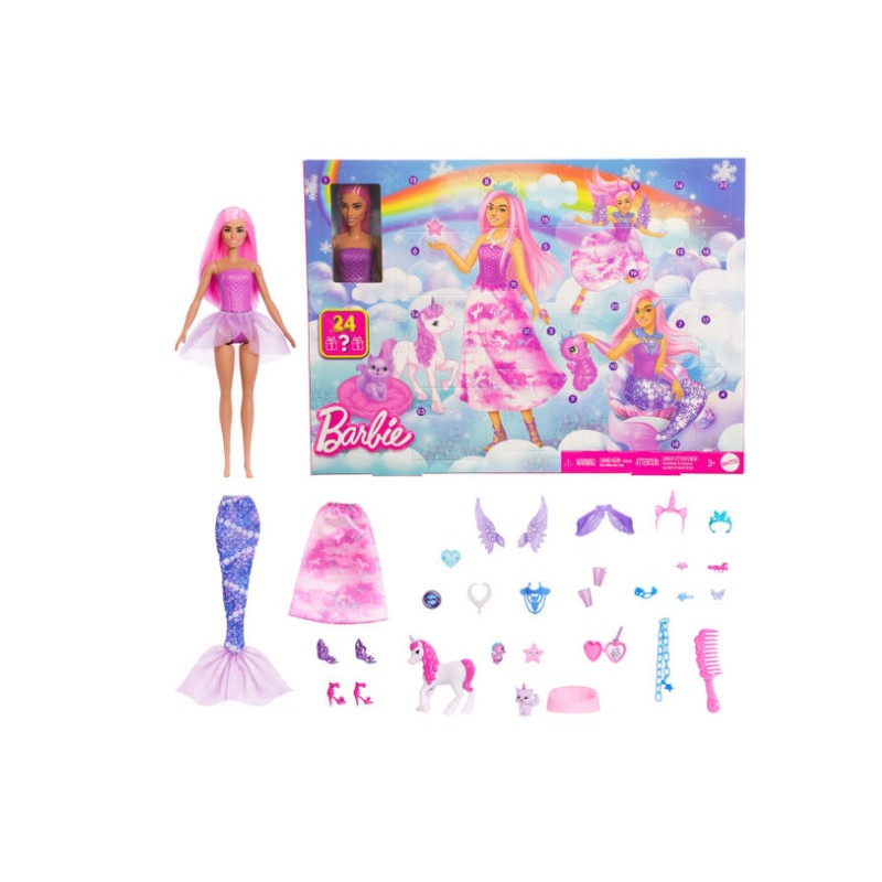 Barbie Świat fantazji kalendarz adwentowy JFL66