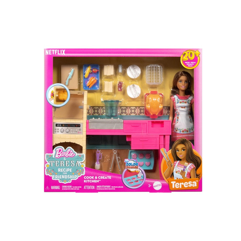 Barbie Teresa zestaw kuchnia z lalką JCT06