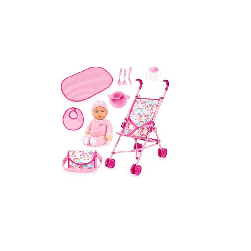BAYER 10w1 wózek dla lalek z lalką 30585AB 17890