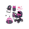BAYER Wózek dla lalek combi Xeo+akces.17080AB