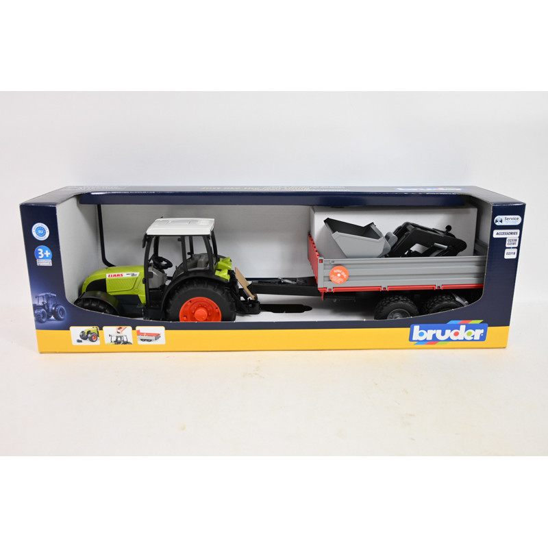 BRUDER Claas Nectis 267F ładow.i przyczepa 02112