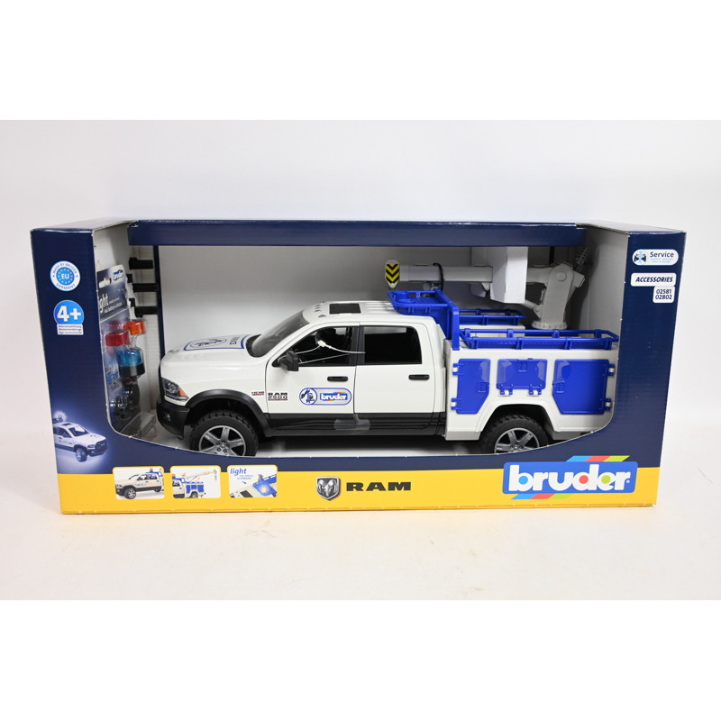 BRUDER Dodge RAM 2500 serwis z kogutem 02509