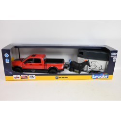 BRUDER Dodge RAM 2500 z przyczepą dla konia 02501