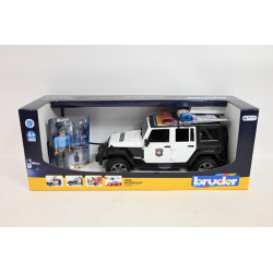BRUDER Jeep Wrangler Rubicon policja+figurka 02526