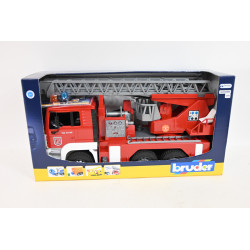 BRUDER MAN pożarniczy+drab+pompa+sygnaliz 02771