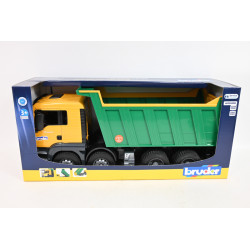 BRUDER MAN TGS wywrotka żółto-zielona 03766