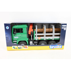 BRUDER MAN z żurawiem i pniami 02769