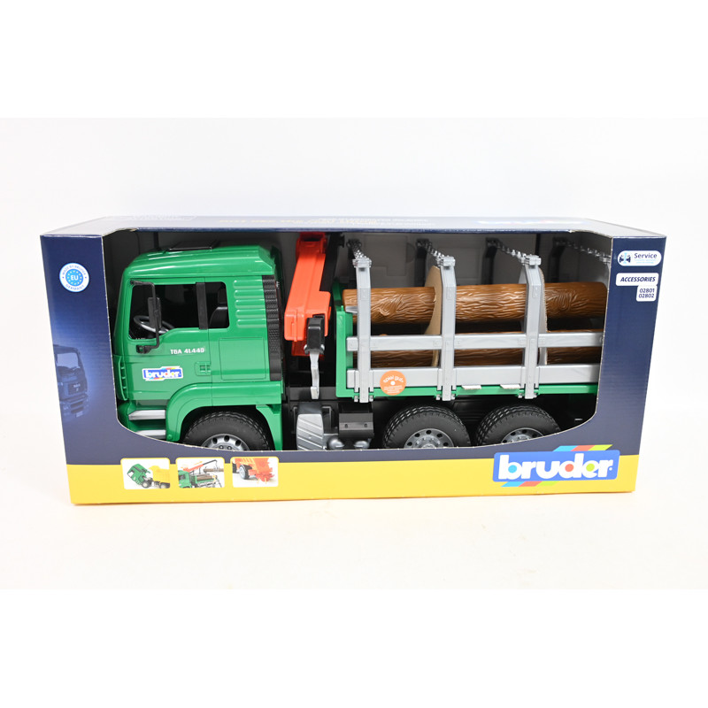 BRUDER MAN z żurawiem i pniami 02769