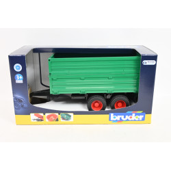 BRUDER przyczepa 2-osiowa wysokie burty 02010