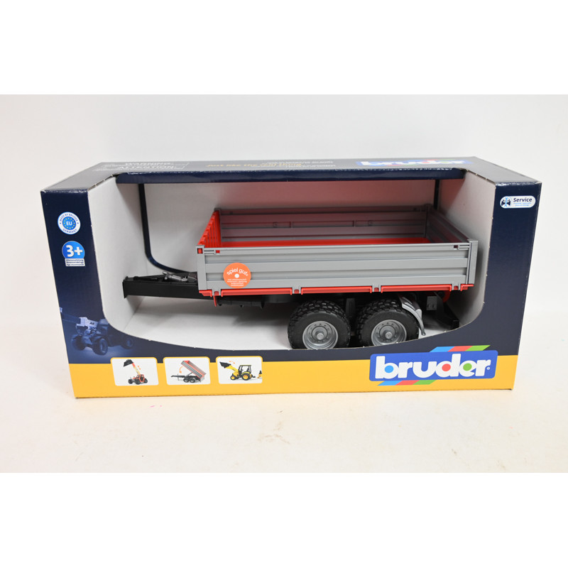 BRUDER przyczepa wywrotka srebrna 02019