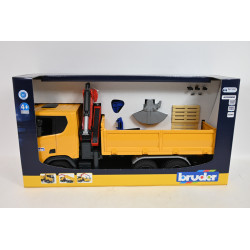 BRUDER Scania Super 560R żółta z dźwigiem 03551