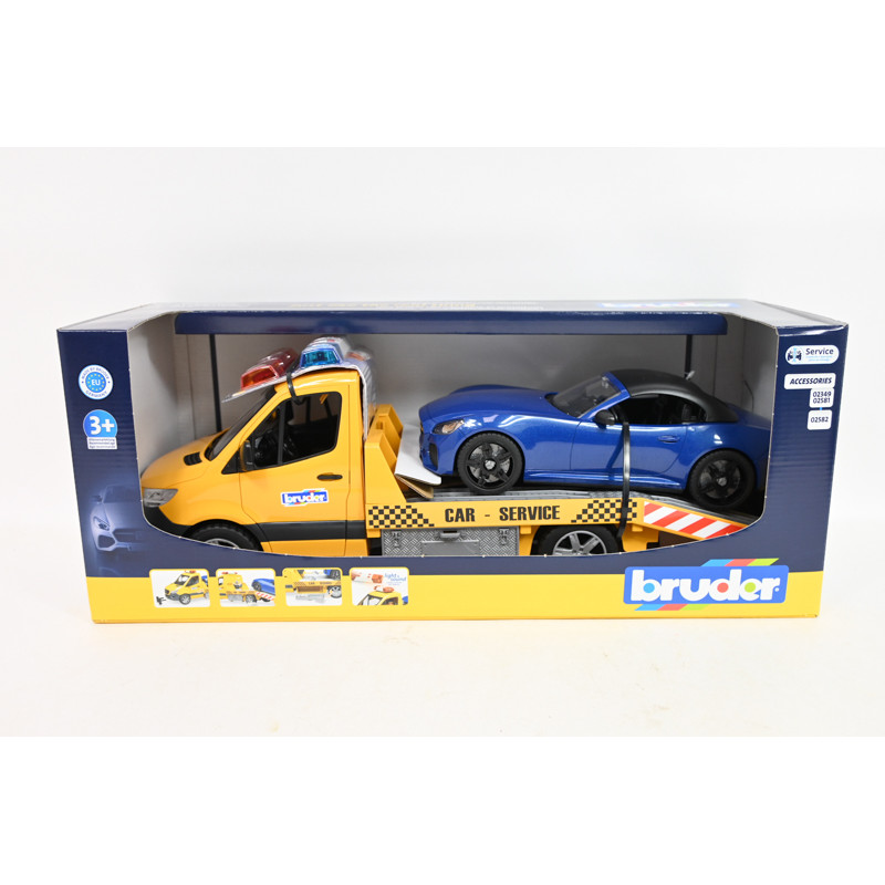 BRUDER Sprinter laweta pomoc drogowa św/dźw 02675