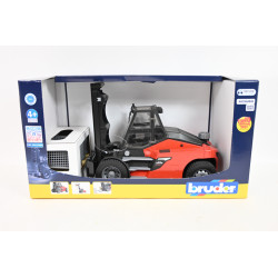 BRUDER wózek widłowy Linde HT160+paleta+kosz 02513