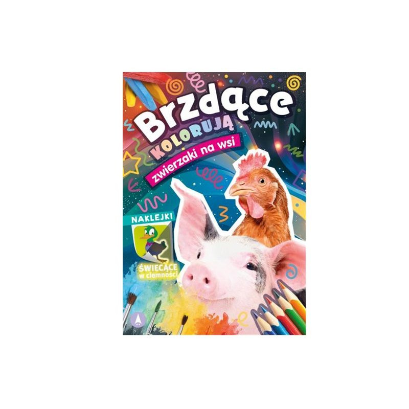 Brzdące kolor.Zwierz.na wsi nakl.św.w ciemn.78282