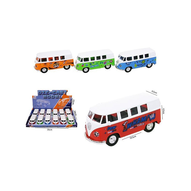 Bus metal 10cm 4kol 12szt/disp HX226 52794