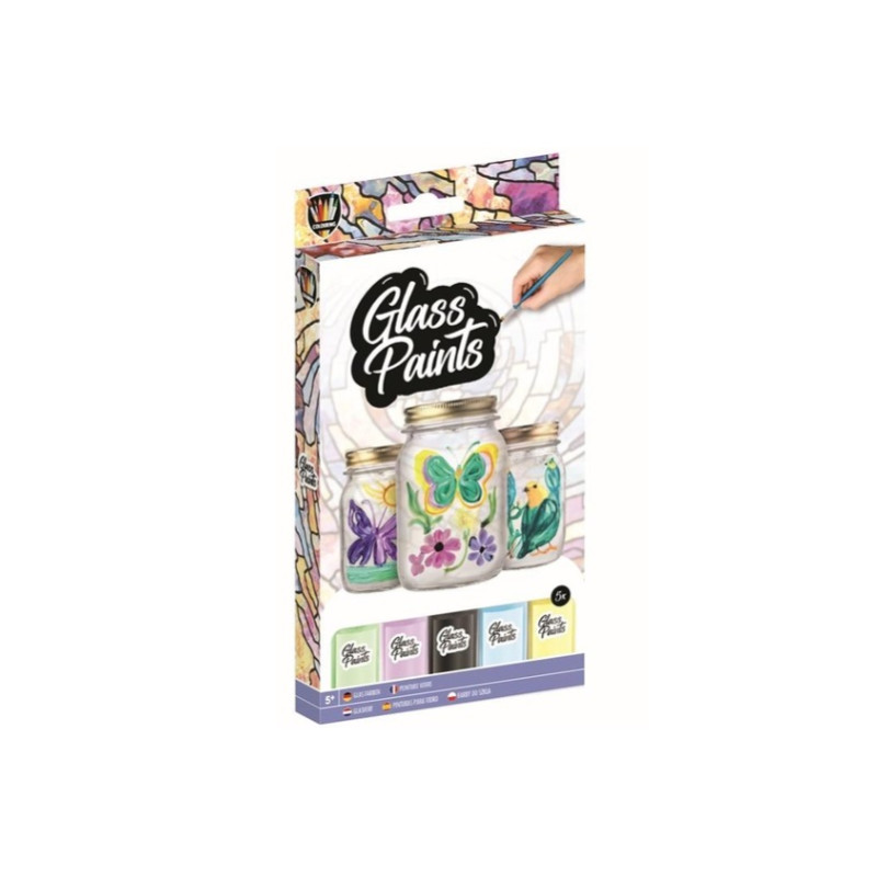 CCG farby do szkła z pędzelkiem 5kol. 20ml 16334