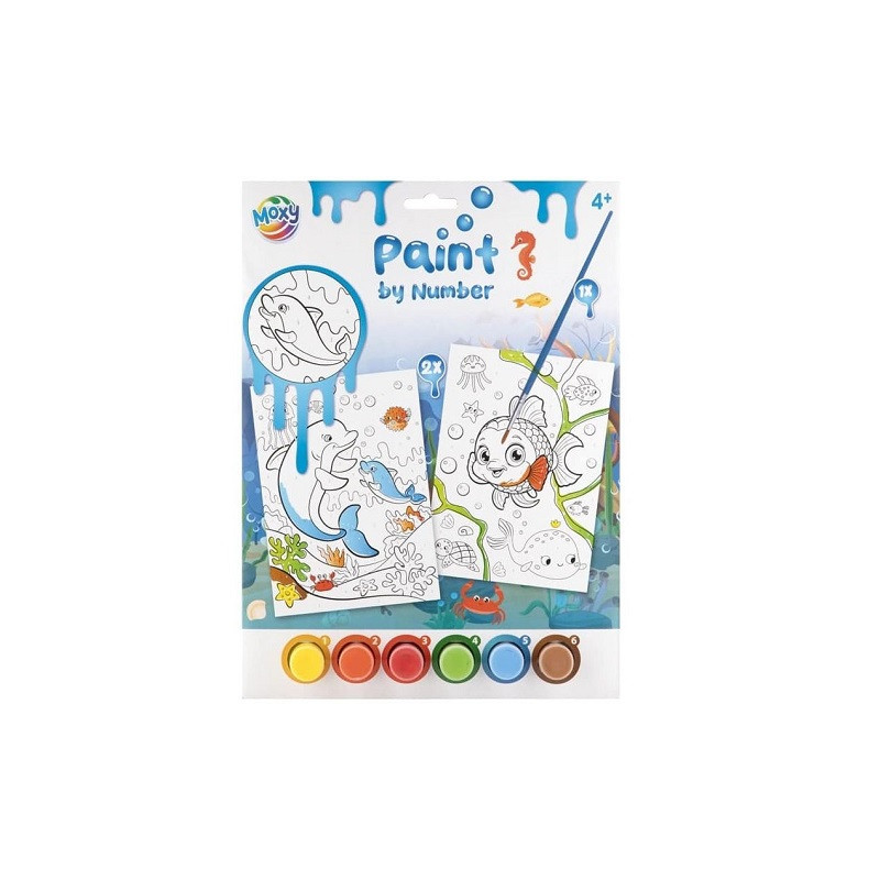 CCG malowanie po numer.A4 rybki 150135 42180