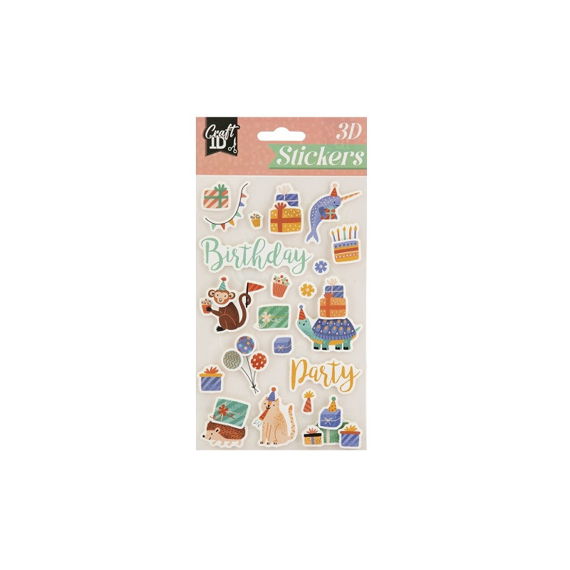 CCG naklejki 3D Birthday CR6003 12121