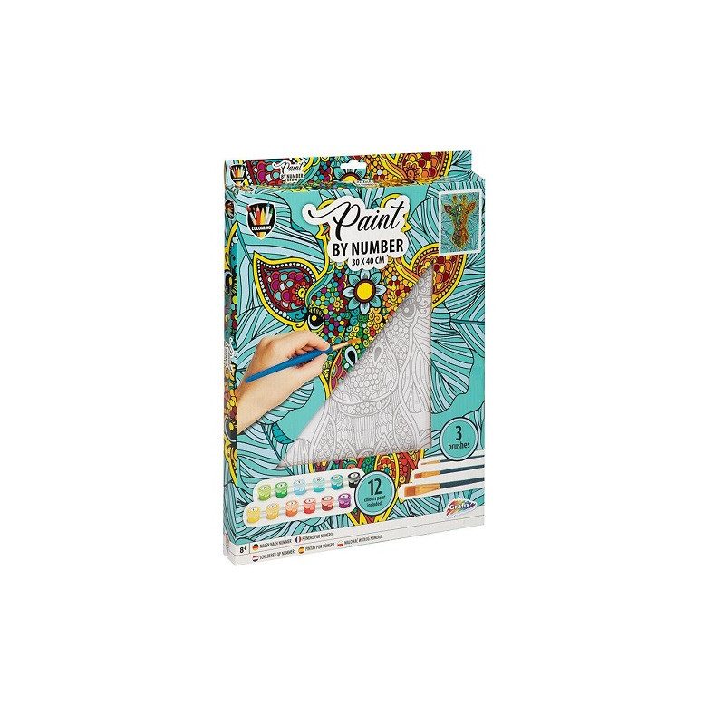 CCG płótno malowanie po numerach żyrafa 89621