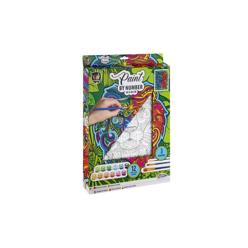 CCG płótno malowanie po numerch lew 77611