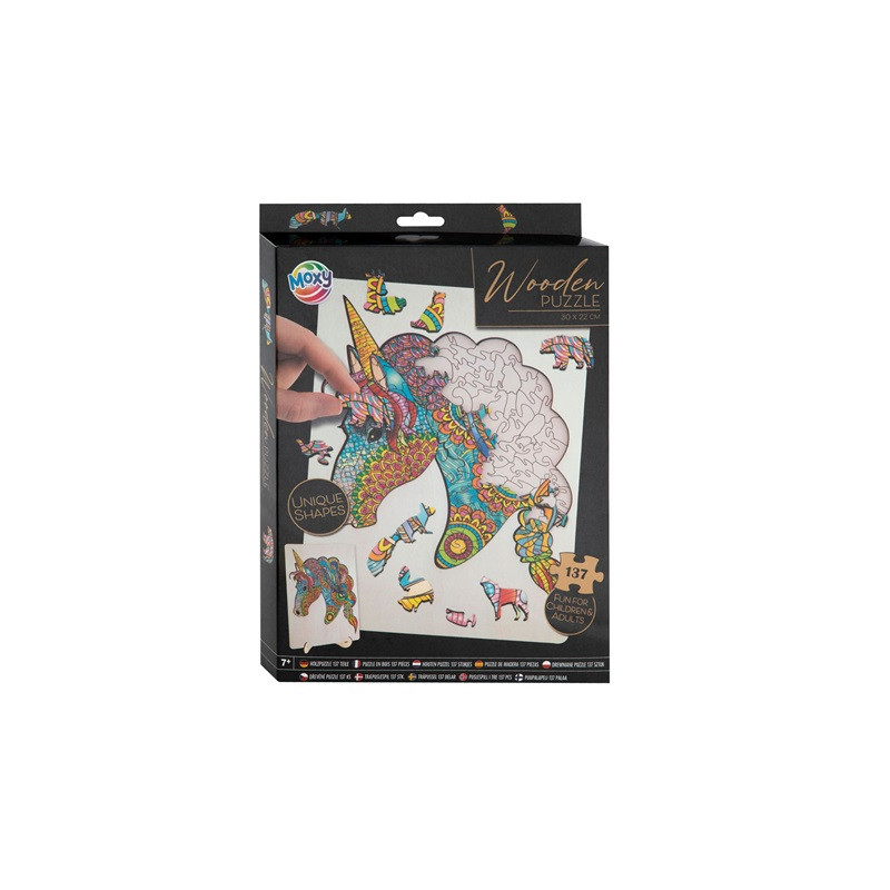  Puzzle drewn.jednorożec 140el 400086J 20768