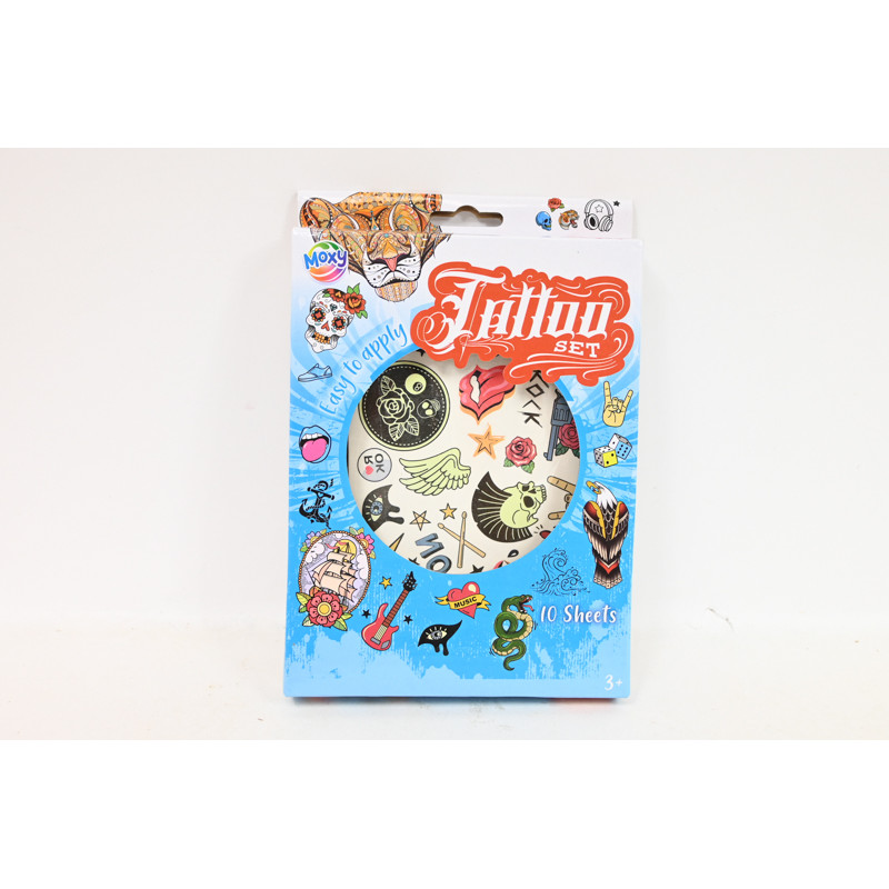 CCG zestaw tatuaży 22x15cm 10szt 200021 74412