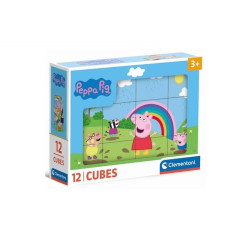 CLE Cubi klocki 12 Świnka Peppa 41195