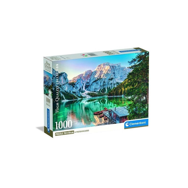 CLE puzzle 1000 Compact Emerald Lake Braies 39934
