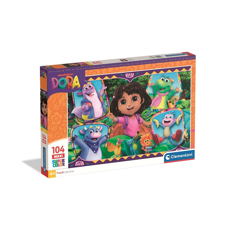 CLE puzzle 104 Maxi SuperKolor Dora 25077
