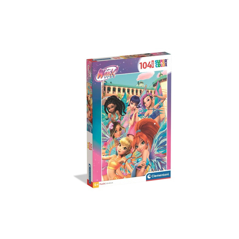 CLE puzzle 104 maxi SuperKolor Winx 23004