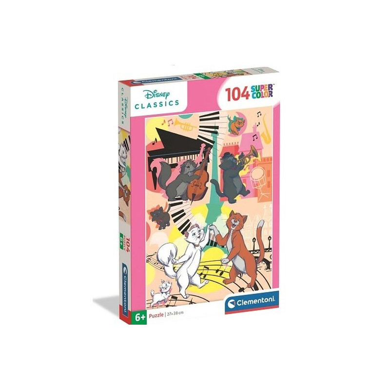 CLE puzzle 104 SuperKolor Aristocats 25048