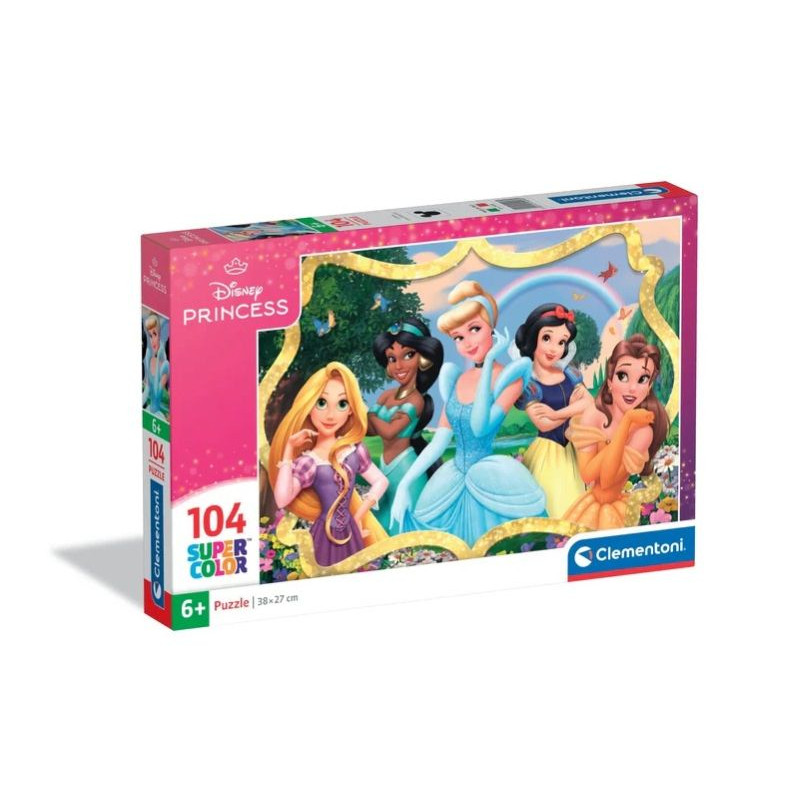 CLE puzzle 104 SuperKolor Disney Princess 25058