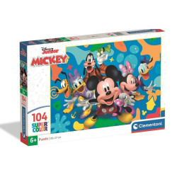 CLE puzzle 104 SuperKolor Mickey and Friends 25053