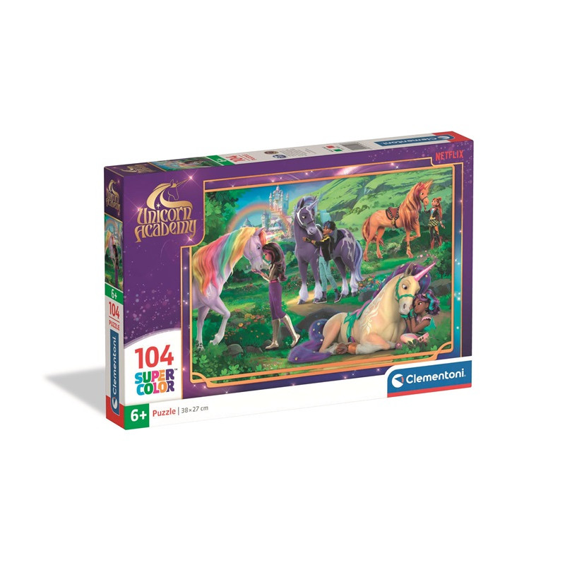 CLE puzzle 104 SuperKolor UnicornAcademy 25093