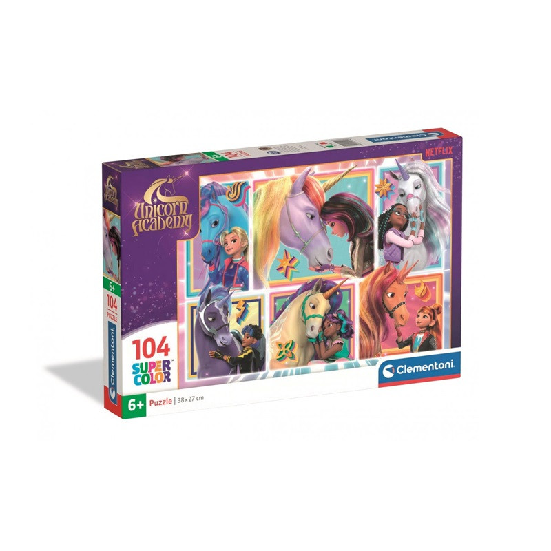 CLE puzzle 104 SuperKolor UnicornAcademy 25094
