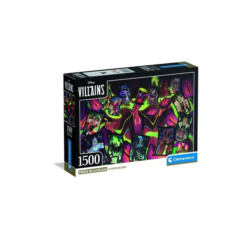 CLE puzzle 1500 Compact Disney Vilains 31744