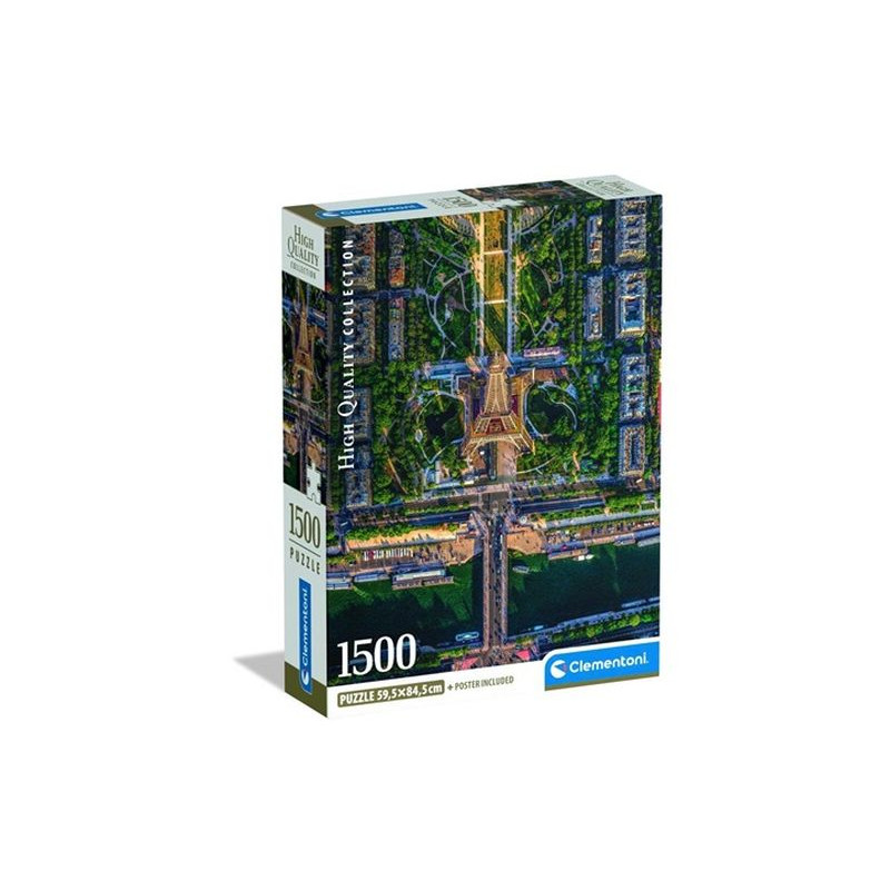 CLE puzzle 1500 Compact Flying Over Paris 31742