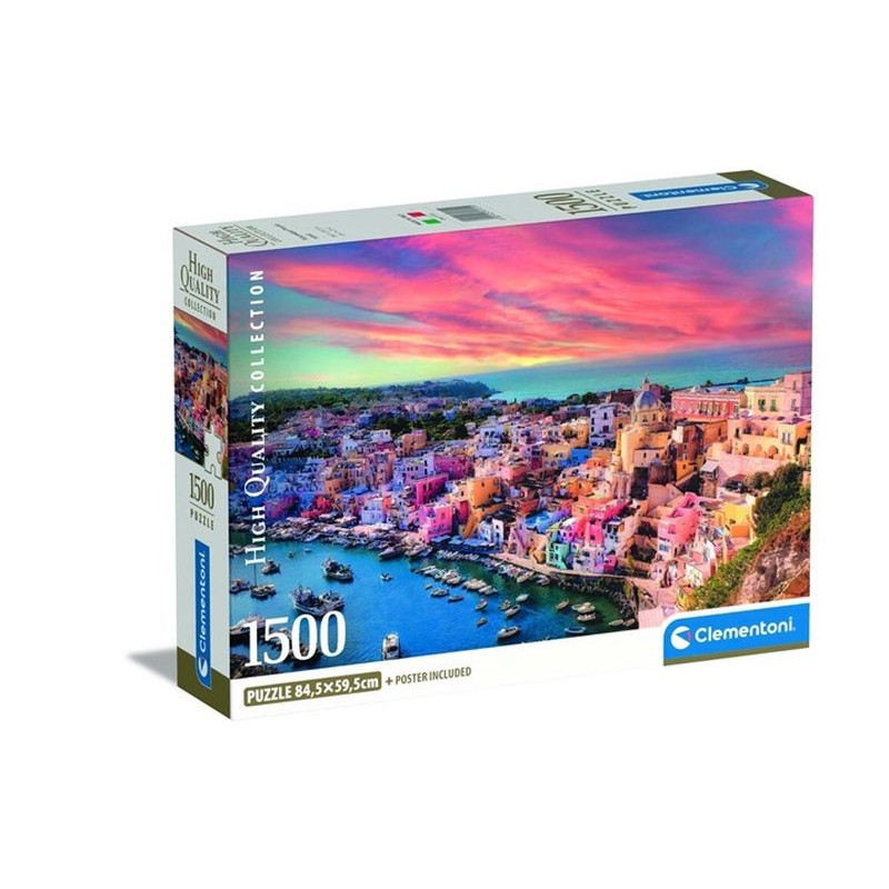 CLE puzzle 1500 CompactPicturesqueProcidaIsl.31721