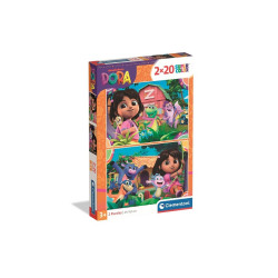 CLE puzzle 2x20 SuperKolor Dora 24827