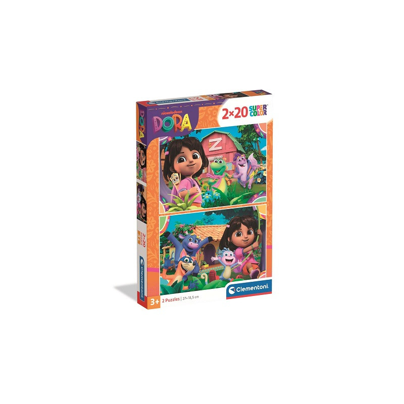 CLE puzzle 2x20 SuperKolor Dora 24827