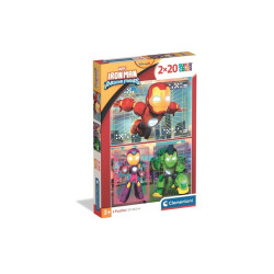 CLE puzzle 2x20 SuperKolor IronMan_..Friends 24828