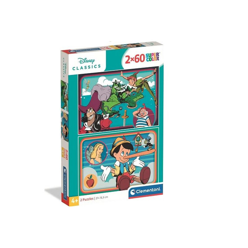 CLE puzzle 2x60 SuperKolor Disney Classic 24823