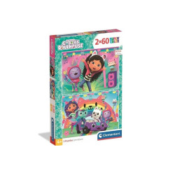 CLE puzzle 2x60 SuperKolor Gabby_s Dollhouse 24819