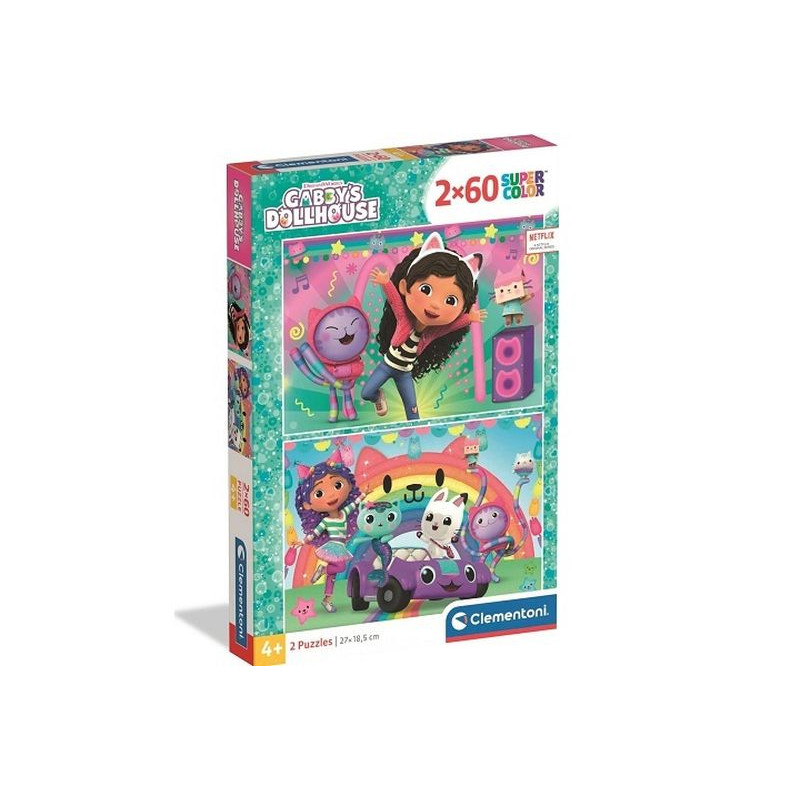 CLE puzzle 2x60 SuperKolor Gabby_s Dollhouse 24819