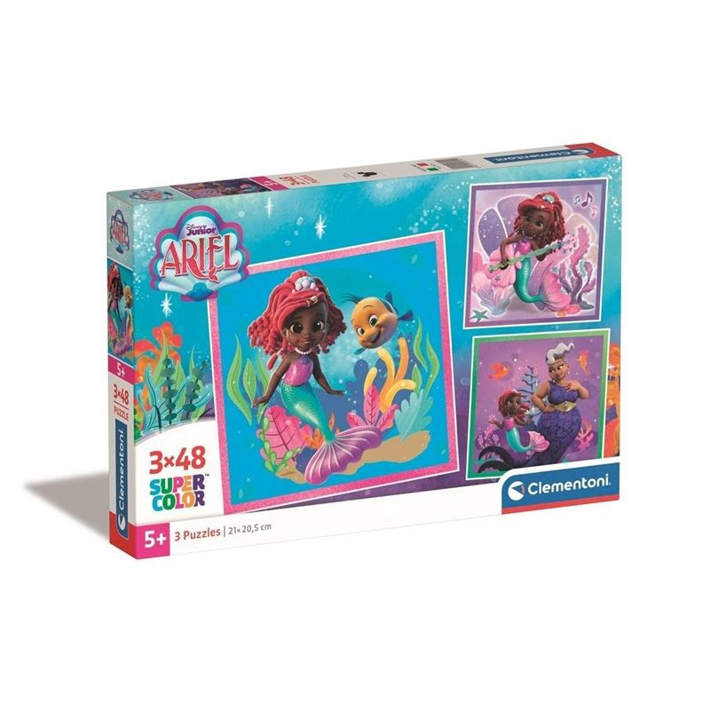 CLE puzzle 3x48 Square Disney Arielka 25324