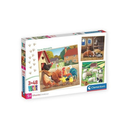CLE puzzle 3x48 SuperKolor Farm Moments 25791